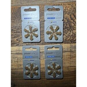 Power One p312 Hearing Aid Battery (4 Packs of 6 Each) Exp 2026+